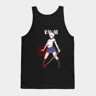 kawaii jutsu fighter girl Tank Top